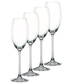 Nachtmann Spiegelau Vivendi 9 Oz Champagne Flutes (Set of 4) - Elegant Stemmed Crystal Clear Glasses, Dishwasher Safe - Ideal for Weddings, Anniversaries - Sparkling Wine & Celebration Glassware