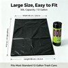 Tall Kitchen Trash Bags 13 Gallon, Easy Tear Black 60