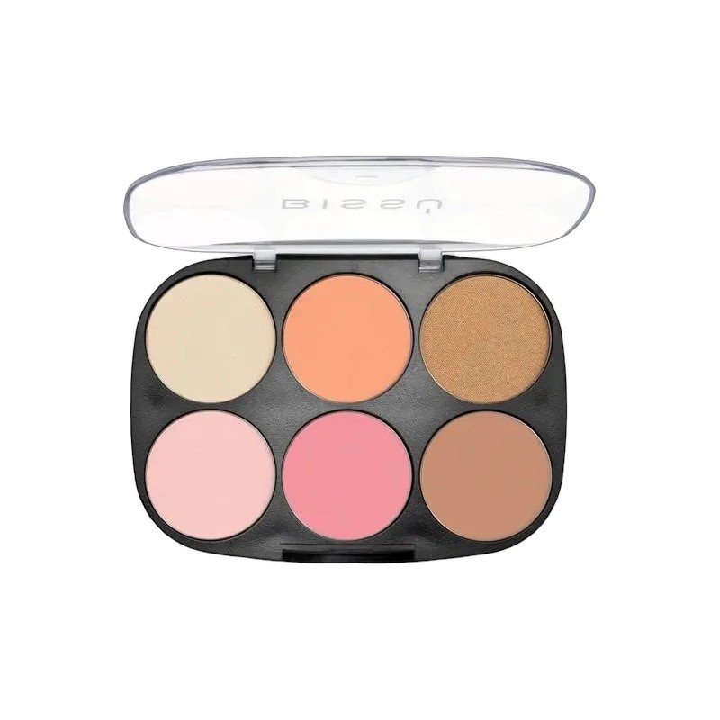 Kit De 4 Paletas De Maquillaje Bissú, Rubores E Iluminadores
