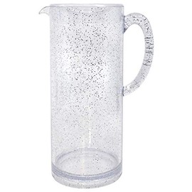 Lillian Collection Silver Glittery Acrylic Pitcher - 60 Oz, Clear, 1 Pc
