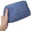 Marushin 1425025300 Moomin Pouch, Quilted Blue, Character, Small Items, Cosmetics,