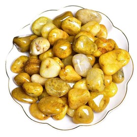 Topaz Healing Crystal Stones, 1.25-2.0" Large Reiki Healing Gemstones Natural Tumbled Polished Stones for Energy Witchcraft Therapy Meditation