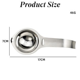 Egg Separator Egg Yolk White Filter Food Grade Egg Divider Stainless Steel Egg Sieve Kitchen Gadget Cooking/Baker Tool Egg Extractor,Egg Yolk Separator, Egg Separator