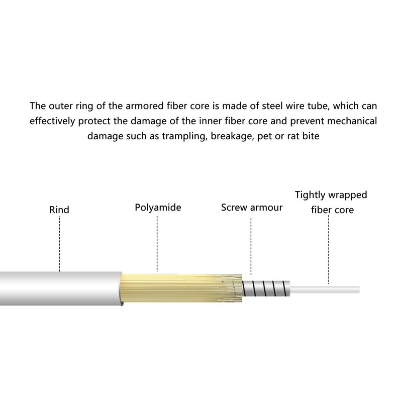 Walfront Juego de Cables de Extensión para Módem óptico con
