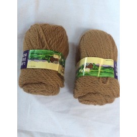 Two Pack Tan Light Brown Lane Borgosesia 100% Wool Knitting and Crochet Yarn - Made in Italy