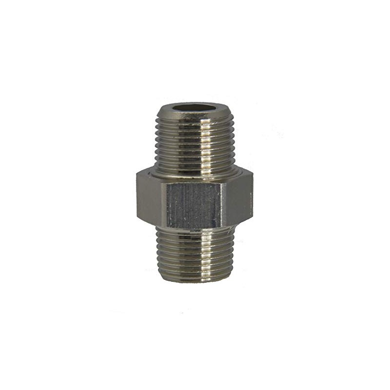 Double Nipple NPT 1/8 Inch NPT 1/8 Inch Material Stainless