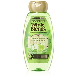 Garnier Whole Blends Shampoo with Green Apple & Green Tea Extracts, Normal Hair, 12.5 fl. oz.