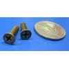 Brass Flat Head Phillips Machine Screws, FT, 10-24 Thread Size