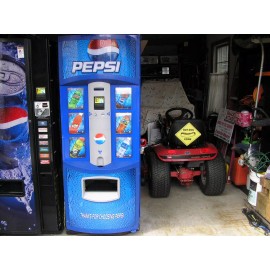 DIXIE NARCO 501E HVV & 276E SODA VENDING MACHINE "Dew" 20oz BOTTLE VEND LABEL