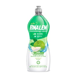 PINALEN Dishwashing Liquid Soap - Apple Pop Scent - 25.3 fl oz - Active Foam Dish Soap - Removes Grease & Stuck-On Food - Safe for Sensitive Skin