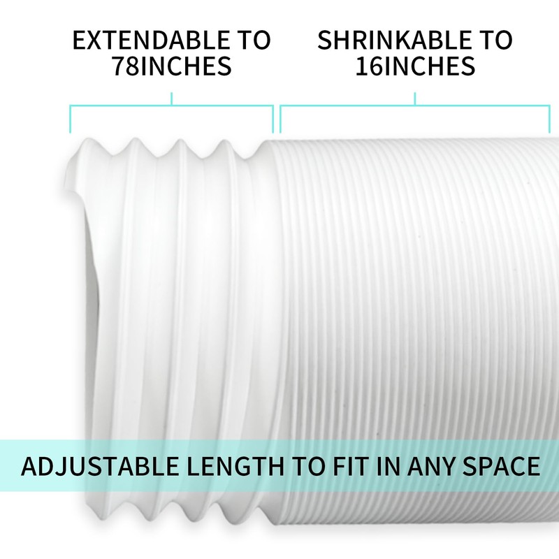 5.1 Inch Portable AC Air Conditioner Hose Anti-Clockwise Thread &