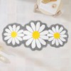 Aesthetic Grey Bathroom Rugs Runner Daisy Bedroom Area Runner Rug