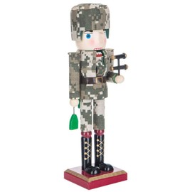 10" Military Soldier Wood Nutcracker, American Heroes Holiday Collection