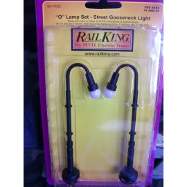 MTH Railking Lionel Compatible O Gauge Gooseneck Die Cast Street Light Lamp Set
