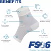 OrthoSleeve FS6 압박 풋 슬리브 (여성/남성용) 발뒤꿈치 아킬레스건염 지지 및