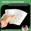 Gyfofix 5 Pack 5.5 Inch Orchid Pots, White Plastic Planters