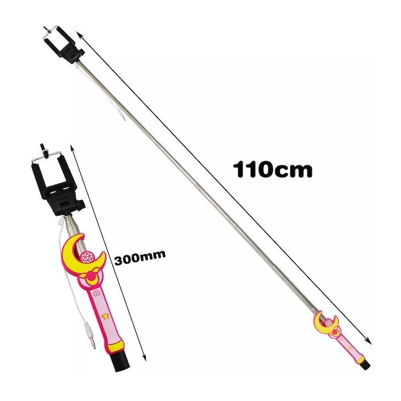 Sailor Moon Pink Selfie Stick Anime