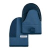 KitchenAid Beacon Two-Tone Non-Slip Mini Oven Mitt Set, Navy/Ink, 5.5"x8",