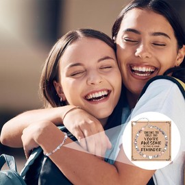 GGUFAY Geschenke für Frauen Armband Natursteine Frau Idee Original Geschenk Teenager Mädchen Geschenke Weihnachten Frau Geburtstagsgeschenk Armband Geschenk für Tochter Mutter Schwester Freundin