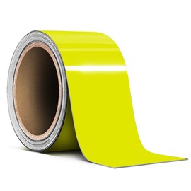 VViViD Vinyl Tape Pinstripe Yellow Fluorescent Neon Gloss Adhesive Automotive Film (2" x 20ft)