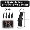 4Pcs Luggage Straps for Suitcases, Durable Polyester Webbing with Alloy