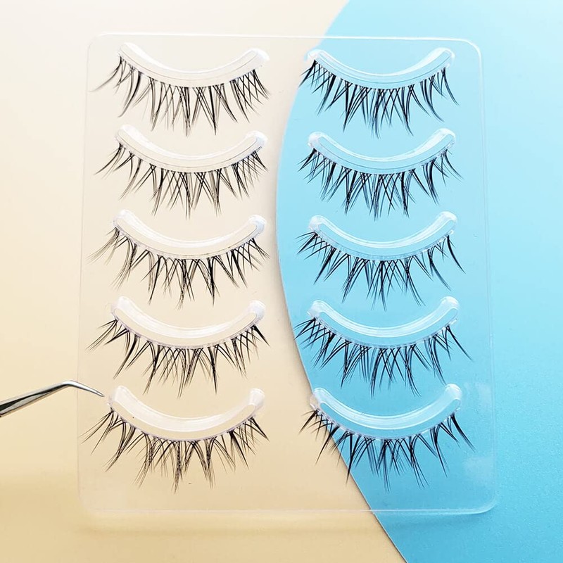Musegetes False Eyelashes, 4D False Eyelashes, Natural False Eyelashes, Ultra
