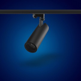 Mextronic 3-phase LED spotlight for power rails: 15 W, diameter 62 mm, black (neutral white)