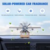 CALLARON Airplane Car Diffuser, Solar Rotatable Aircraft Decoration, Airplane Car