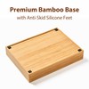 Umilife Desk Drawer Organizer, Bamboo Wood Organizer Tray with Adjustable