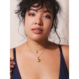 MINACHI Bohemian Shell Starfish Pendant Necklace, Vintage Jewelry Style for Women