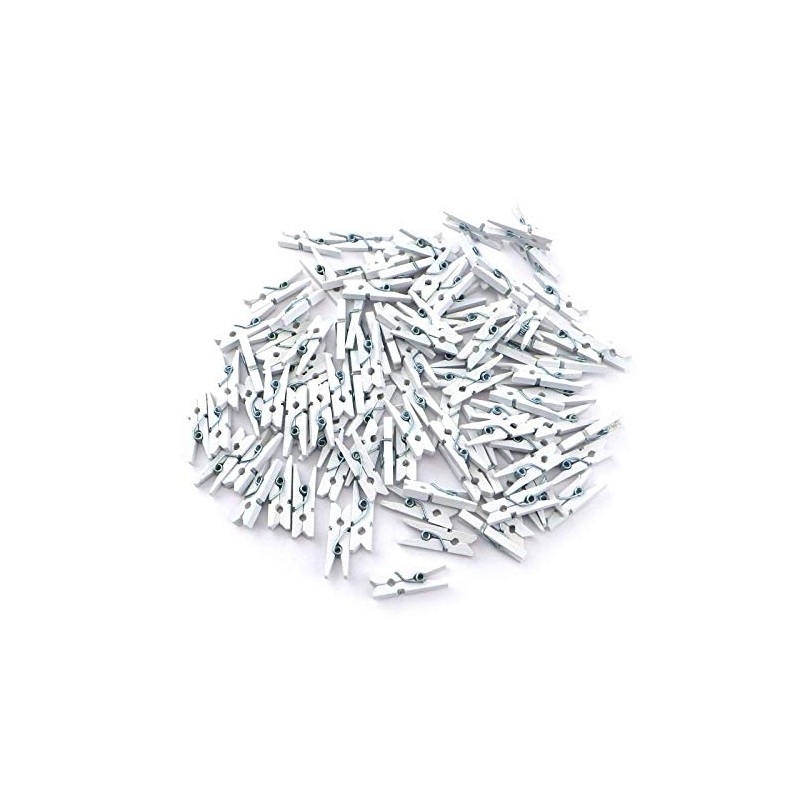 Sepkina 100 Small Cute Mini Decorative Pegs, Clips, Decorative Pegs,
