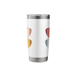 Rustic Guitar Picks Minimalist Music Lover Design Stainless Steel Insulated Tumbler