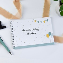 Gästebuch zur Einschulung 2024 | "Meine Einschulung" | Erinnerungsbuch für den ersten Schultag | Fotoalbum Schulbeginn | Schulanfang Buch