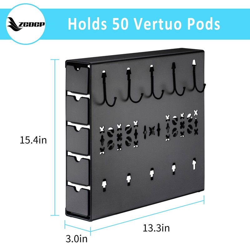 ZCDCP for Nespresso Coffee Pod Holder, Vertuo Pod Holder Drawer