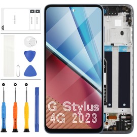 for Moto G 5G 2024 Screen Replacement Kit with Frame for Motorola Moto G 5G 2024 LCD Screen 6.6" XT2417 XT2417-1 XT2417D LCD Display Touch Screen Digitizer Assembly Black