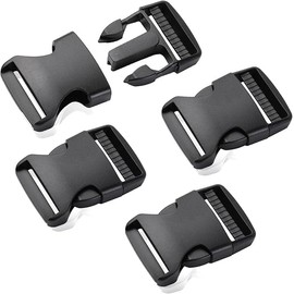 4 Pack Clips Snaps No Sewing Heavy Duty Plastic Replacement for Nylon Strap Webbing Boat Cover Backpack Fanny Pack