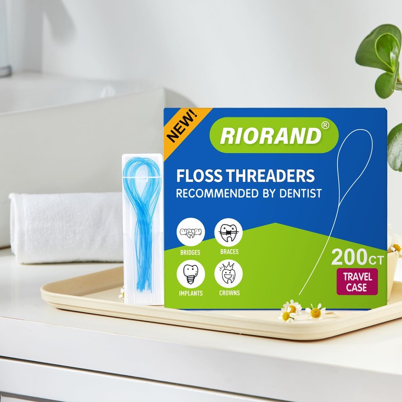 RioRand Floss Threaders, Essential Tool for Maintaining Oral Health with