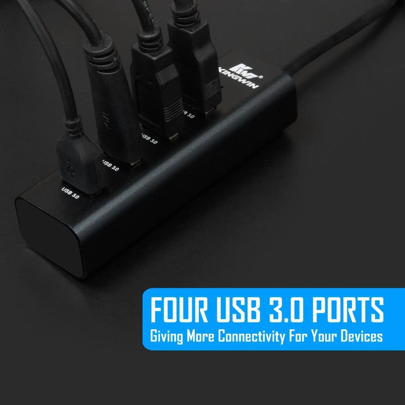 Kingwin KWZ-400-BK USB 3.0 Hub Components