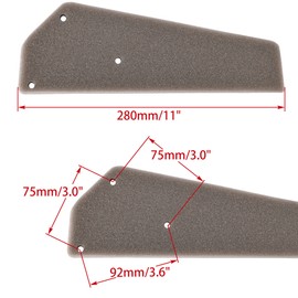 WOOSTAR Motorcycle Air Filter Element Replacement for 2 Stroke 50cc 70cc 90cc JOG Minarelli Polaris Jonway Qlink Eton Scooter ATV Quad Dirt Pit Bike