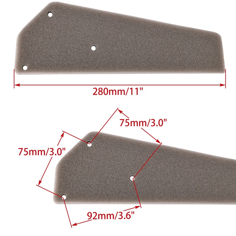 WOOSTAR Motorcycle Air Filter Element Replacement for 2 Stroke 50cc