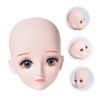 Baluue Makeup Mannequin Head for Eyelash Extension Training Realistic Face