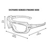 Global Vision Padded Motorcycle Sport Sunglasses Octane Gray smoke Lens