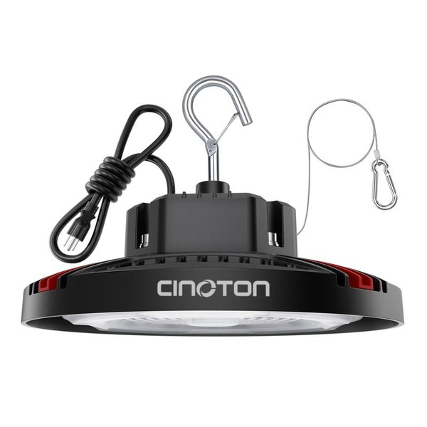 Partphoner 160W UFO High Bay Lights with US Plug,LED Shop