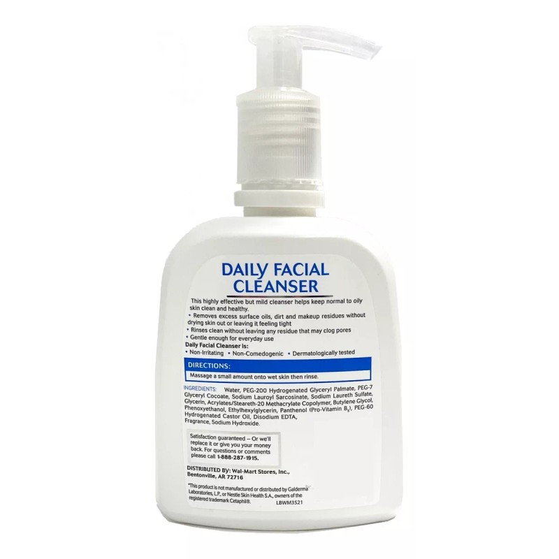 Equate Beauty Limpiador Facial Diario Normal A Graso 8 Oz.