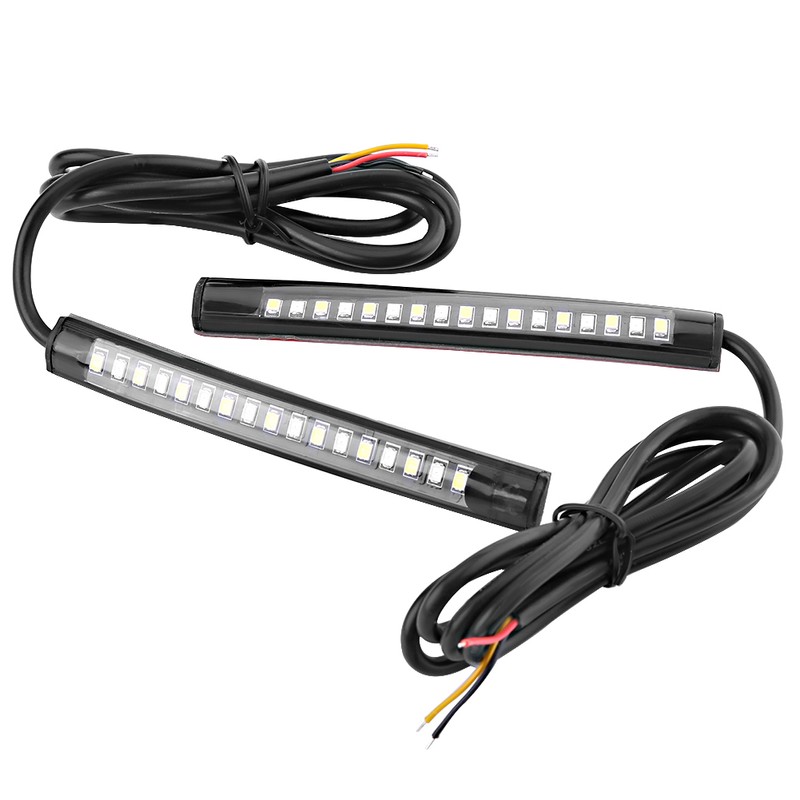 1 Pair Motorcycle Car Flexible 17 SMD LED Tail Light