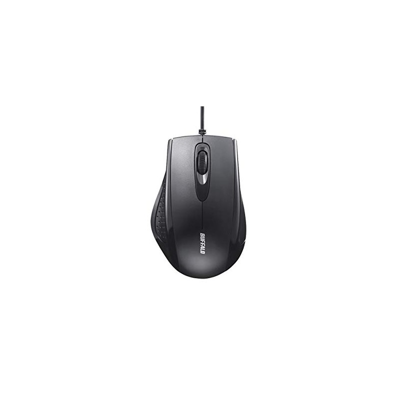 Buffalo BSMRU050BK Wired 3 Button IR Optical Mouse Black