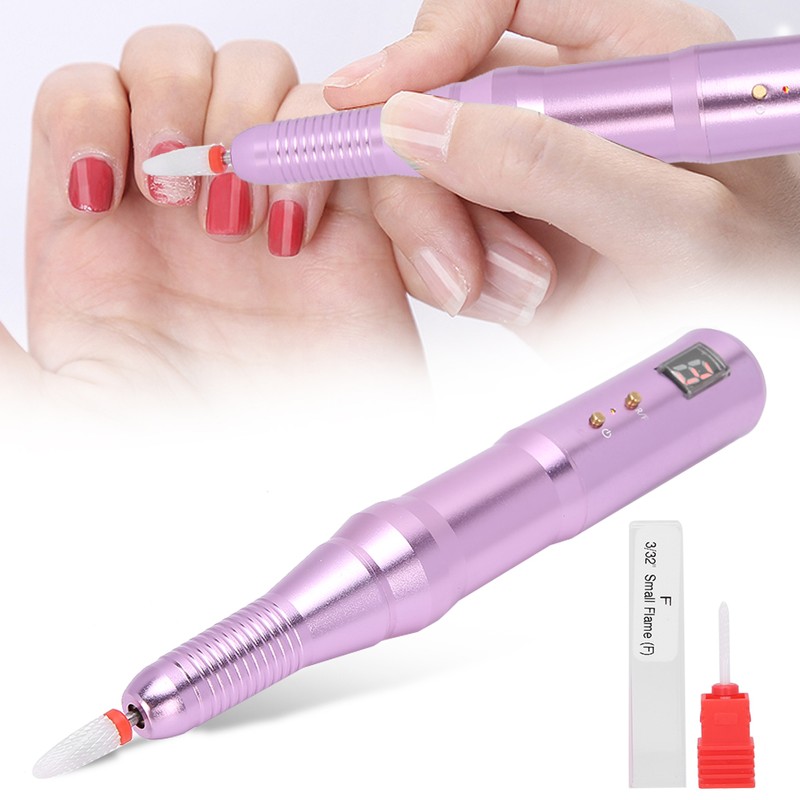 Rechargeable Electric Nail Drill Pen Portable Nail Grinding Polishing Machine
