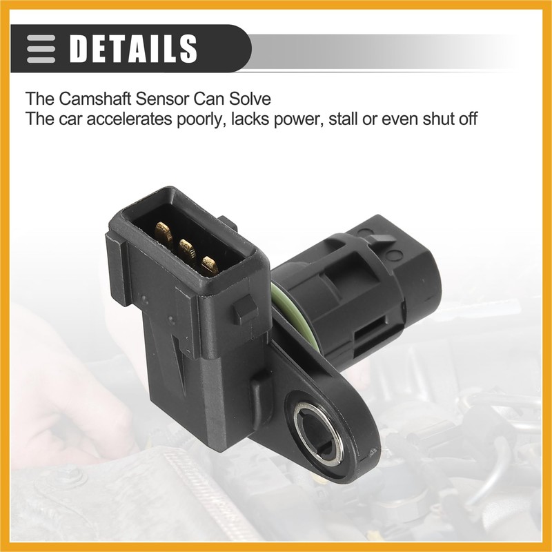 Partuto Camshaft Position Sensor, for Hyundai Elantra 2003-2016, ABS, No.3935023700/3935023910,