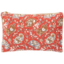 Bassetti Small Imperia R1 9324218 Cosmetic Bag 100% Cotton Red 24 cm x 15 cm