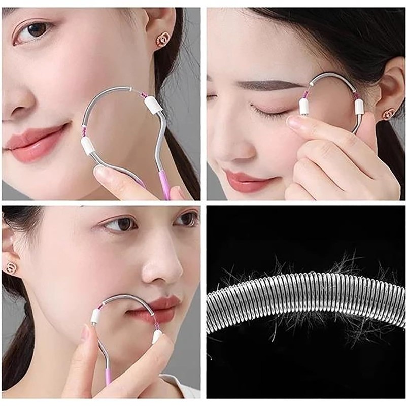 ALLVD Face Epilator, Spring Coil, Slow Rolling, Bumps, Short Fluff,